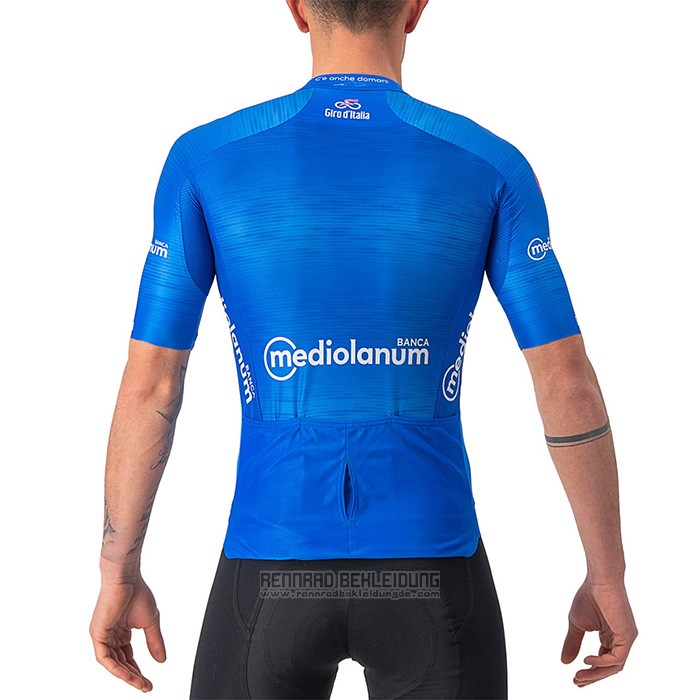 2022 Fahrradbekleidung Giro D'italia Blau Trikot Kurzarm und Tragerhose
